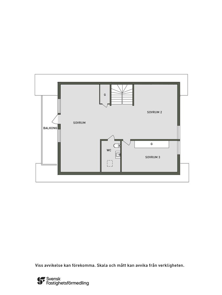 Planlösning övre plan
