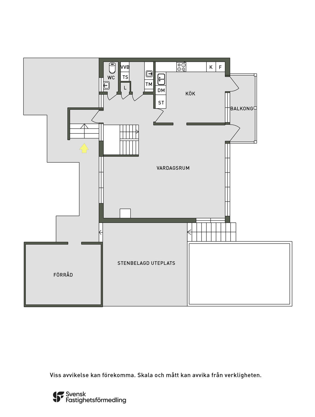 Planlösning övre plan.
