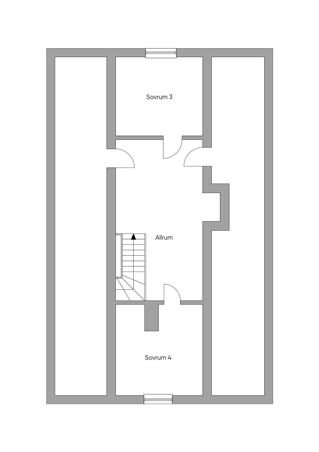 Planlösning övre plan
