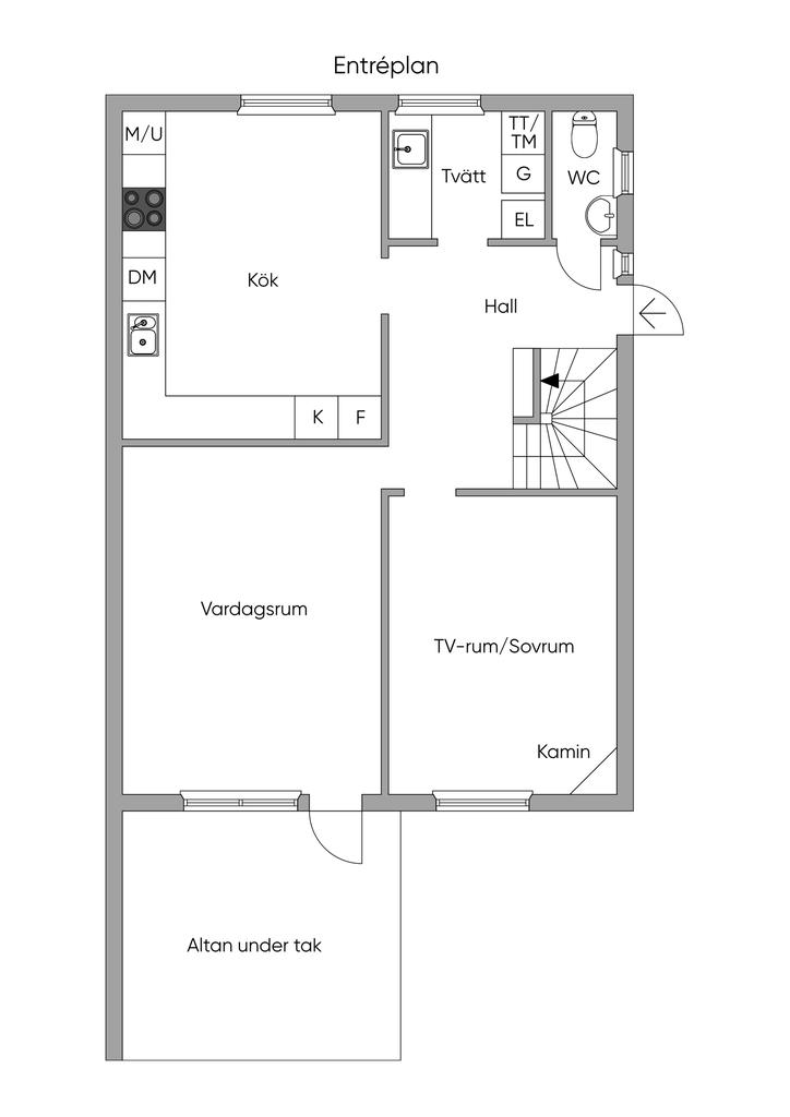 Planritning entréplan