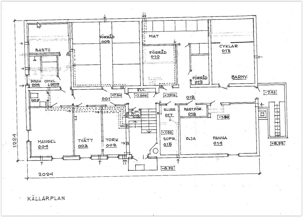 Planskiss källaplan