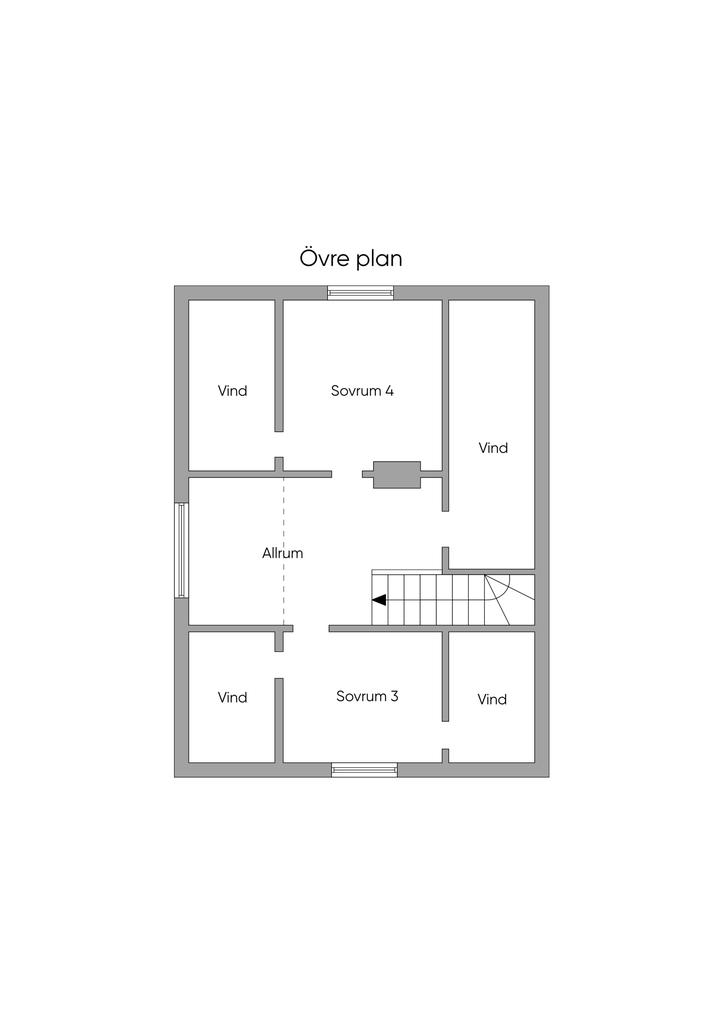 Planlösning Övre plan