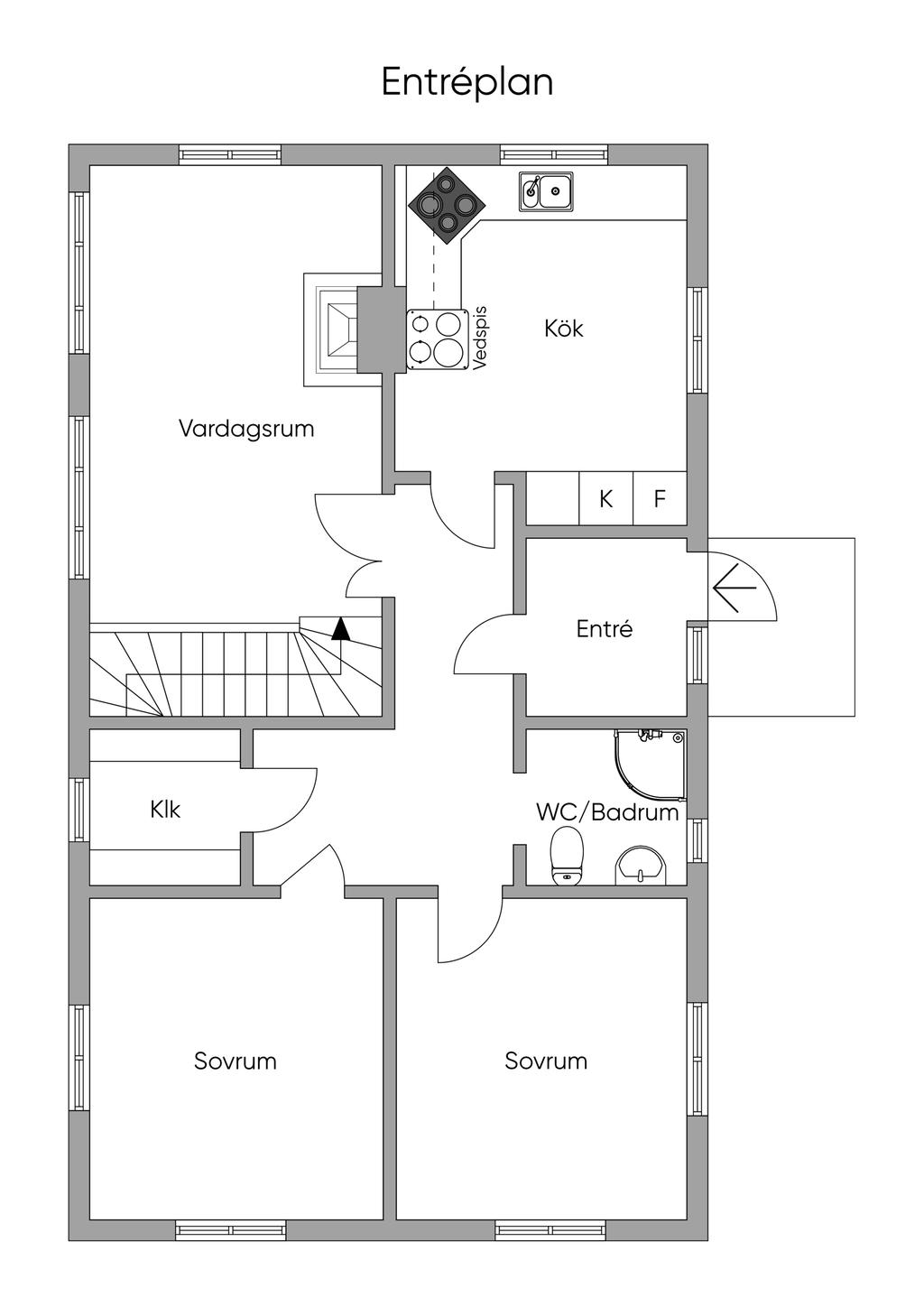 Planlösning Entréplan