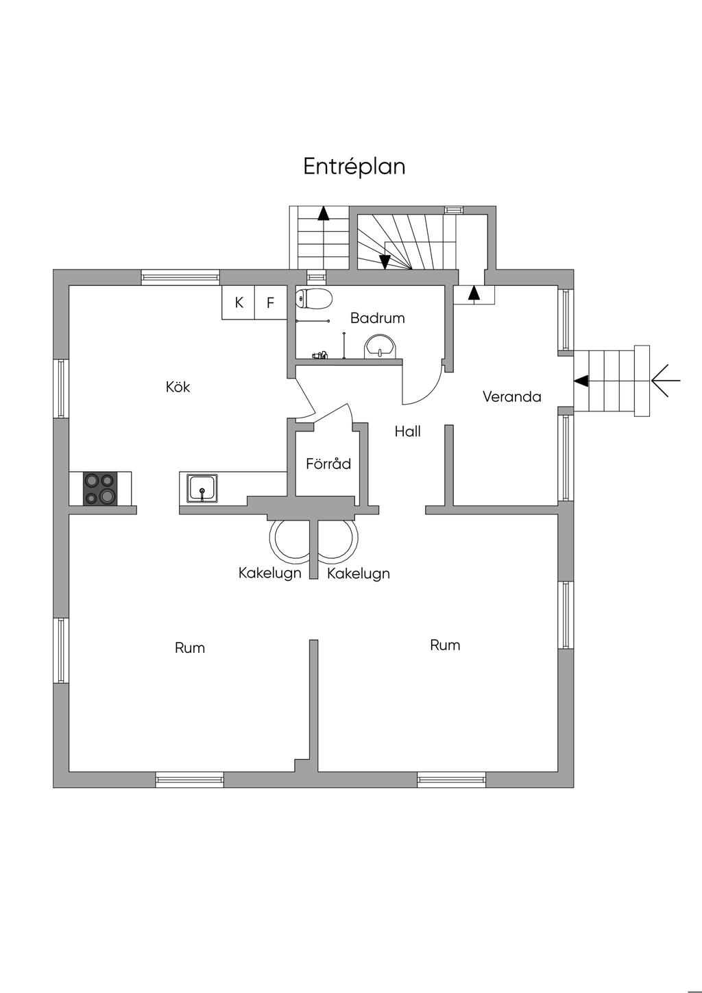 Planlösning entréplan