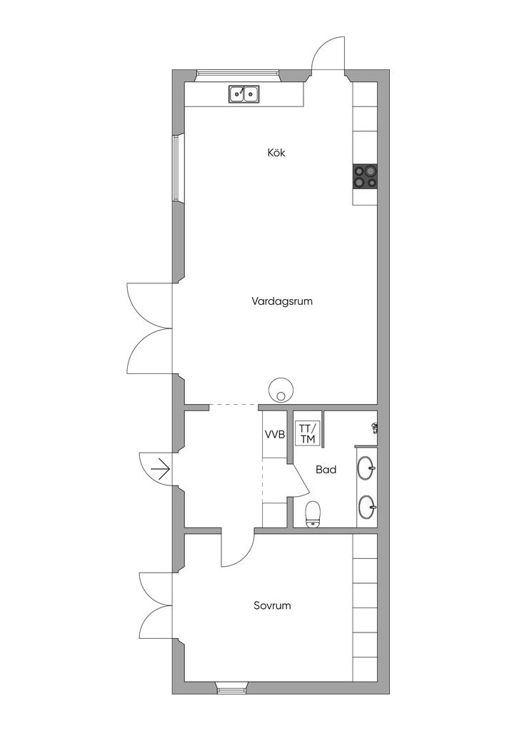 Planritning huvudbyggnad