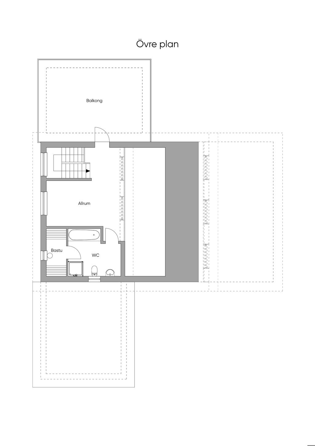 Planlösning övre plan