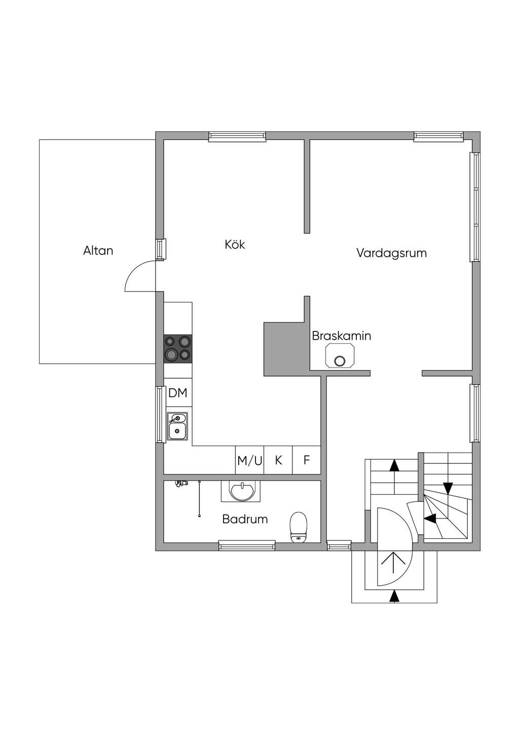 Planlösning Entréplan