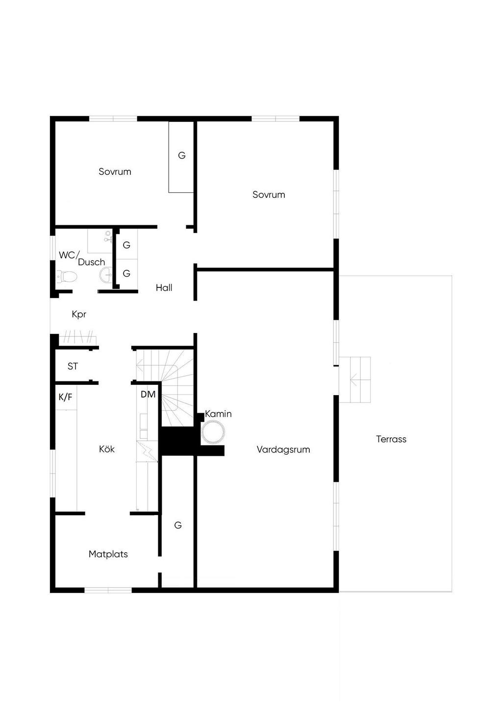 Planlösning entréplan