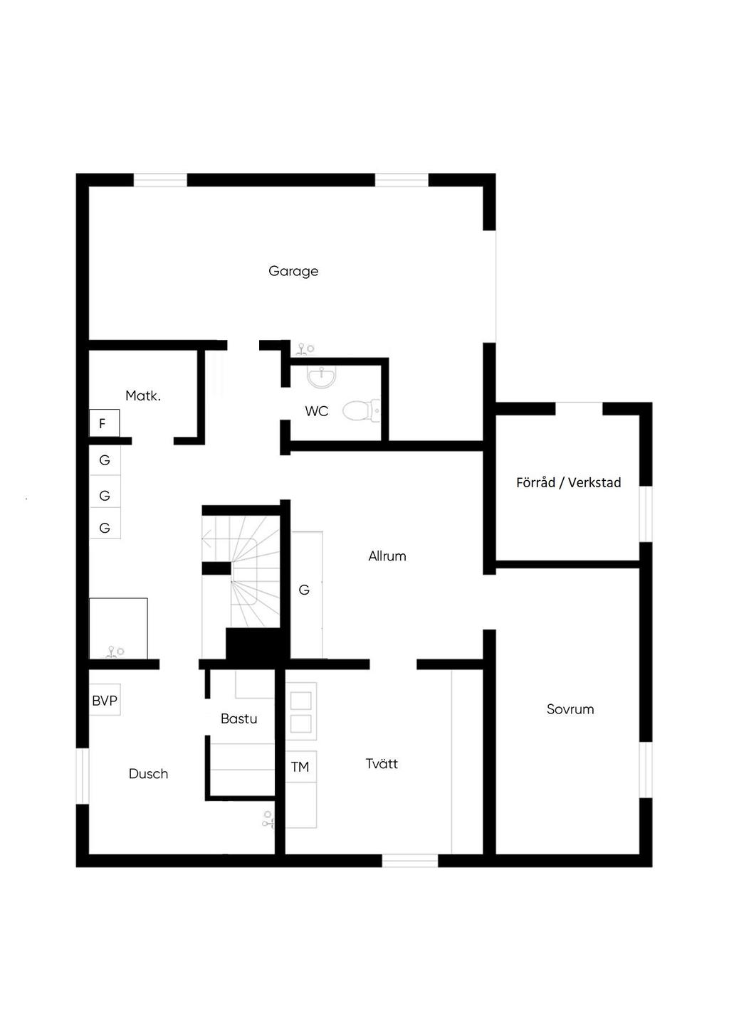 Planlösning Källarplan