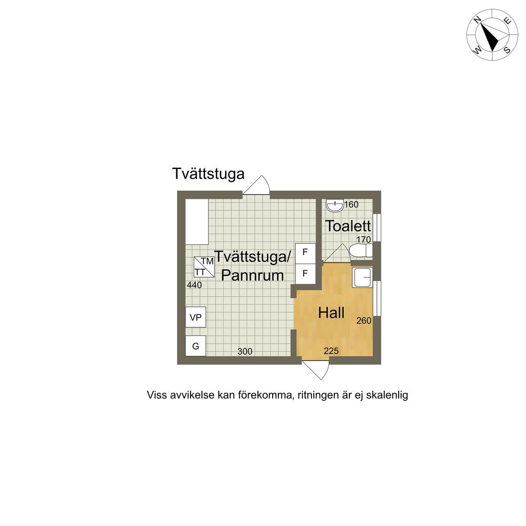 Planritning annex/tvättstuga