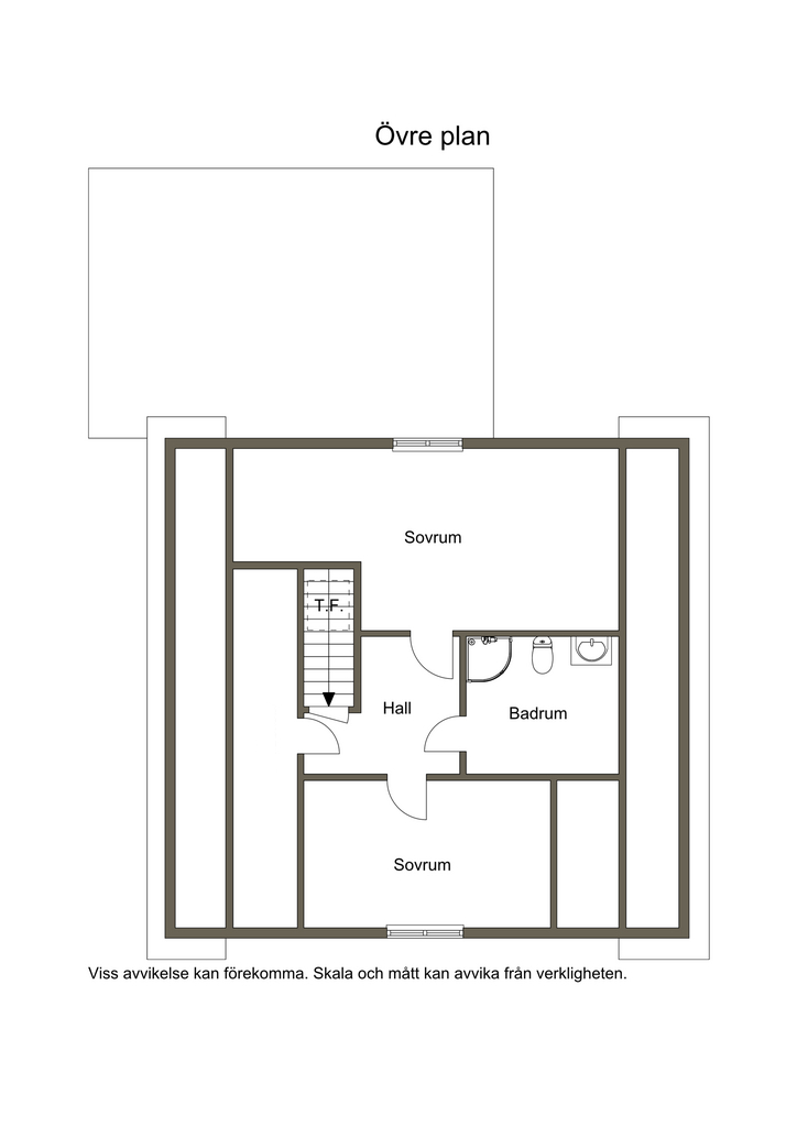 Planlösning övre plan