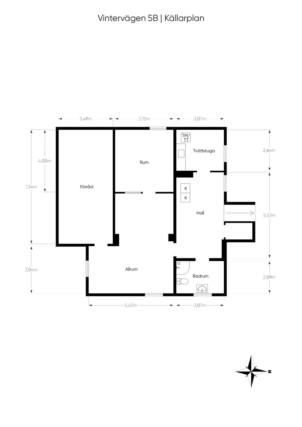 Planlösning Källarplan