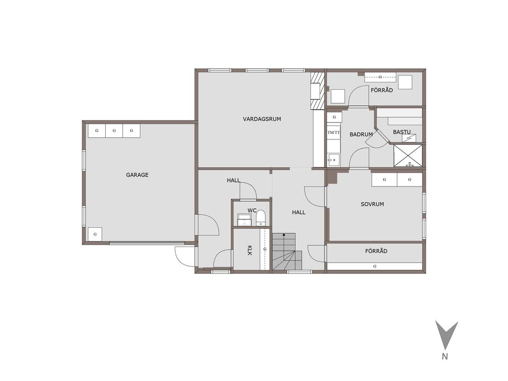 Planskiss källarplan