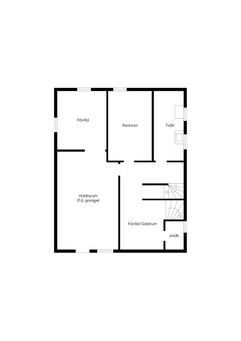 Planlösning källarplan