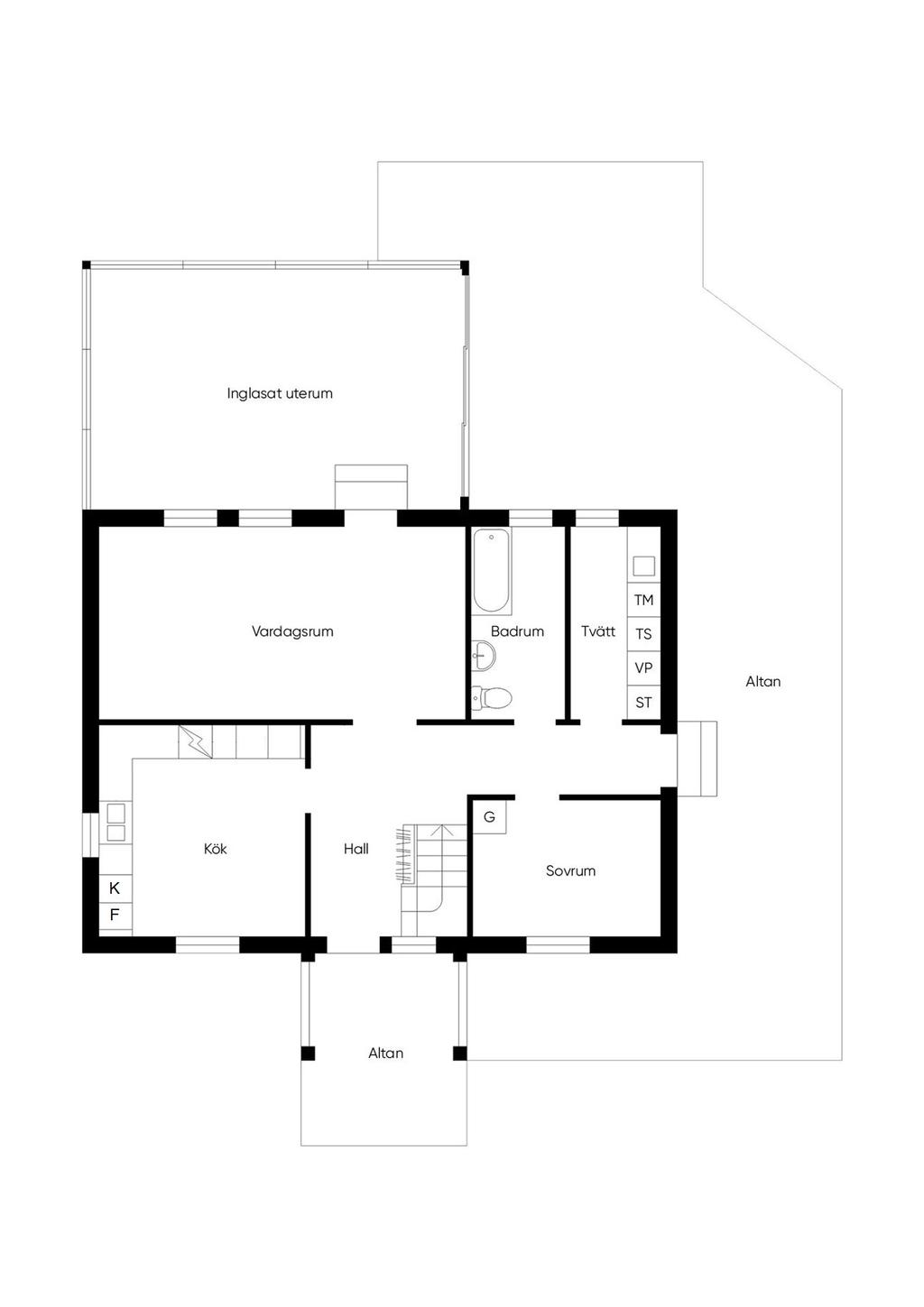Planritning entréplan