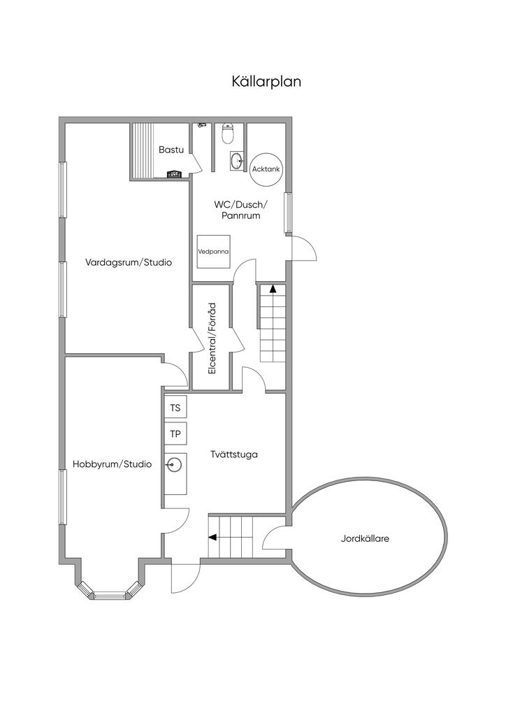 Planritning Källarplan