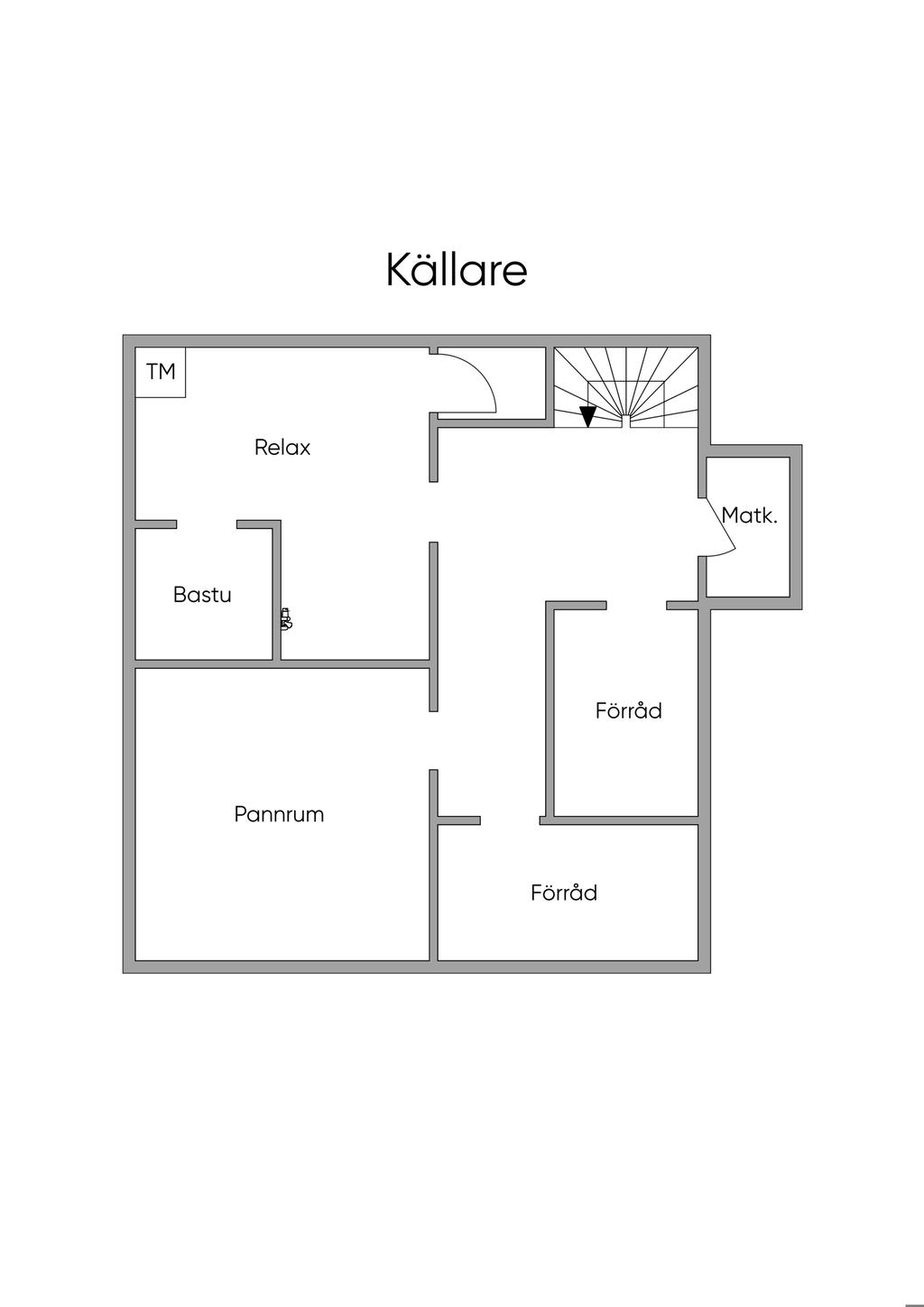 Planlösning källarplan