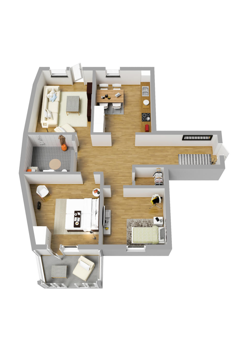 Planlösning 3D