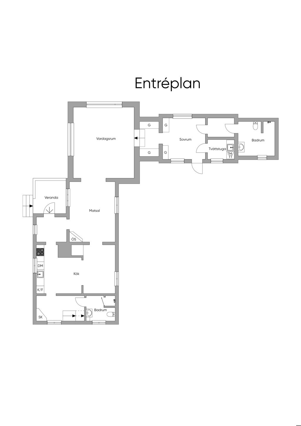 Planlösning Entréplan 