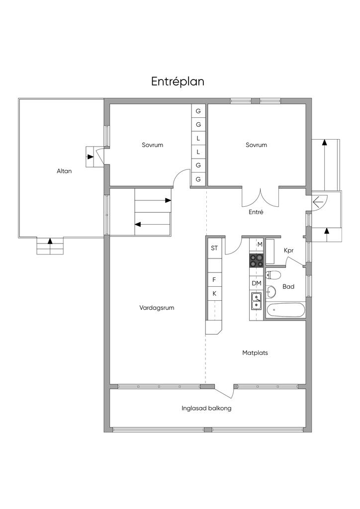 Planlösning entréplan