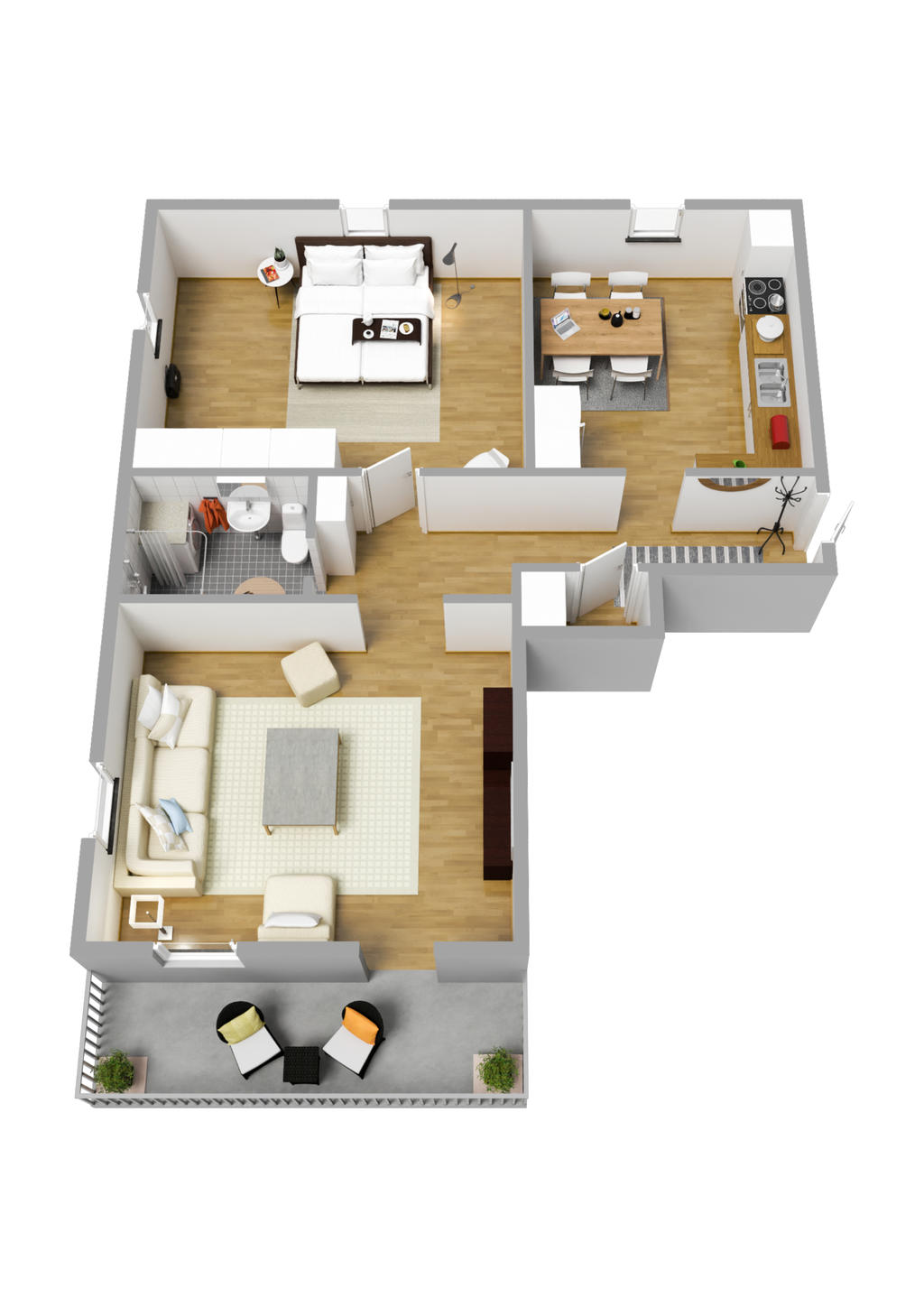 Planlösning 3D