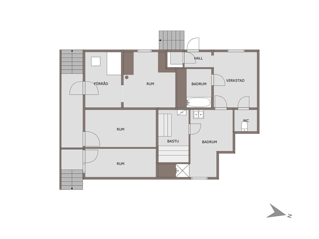 Planritning källarplan