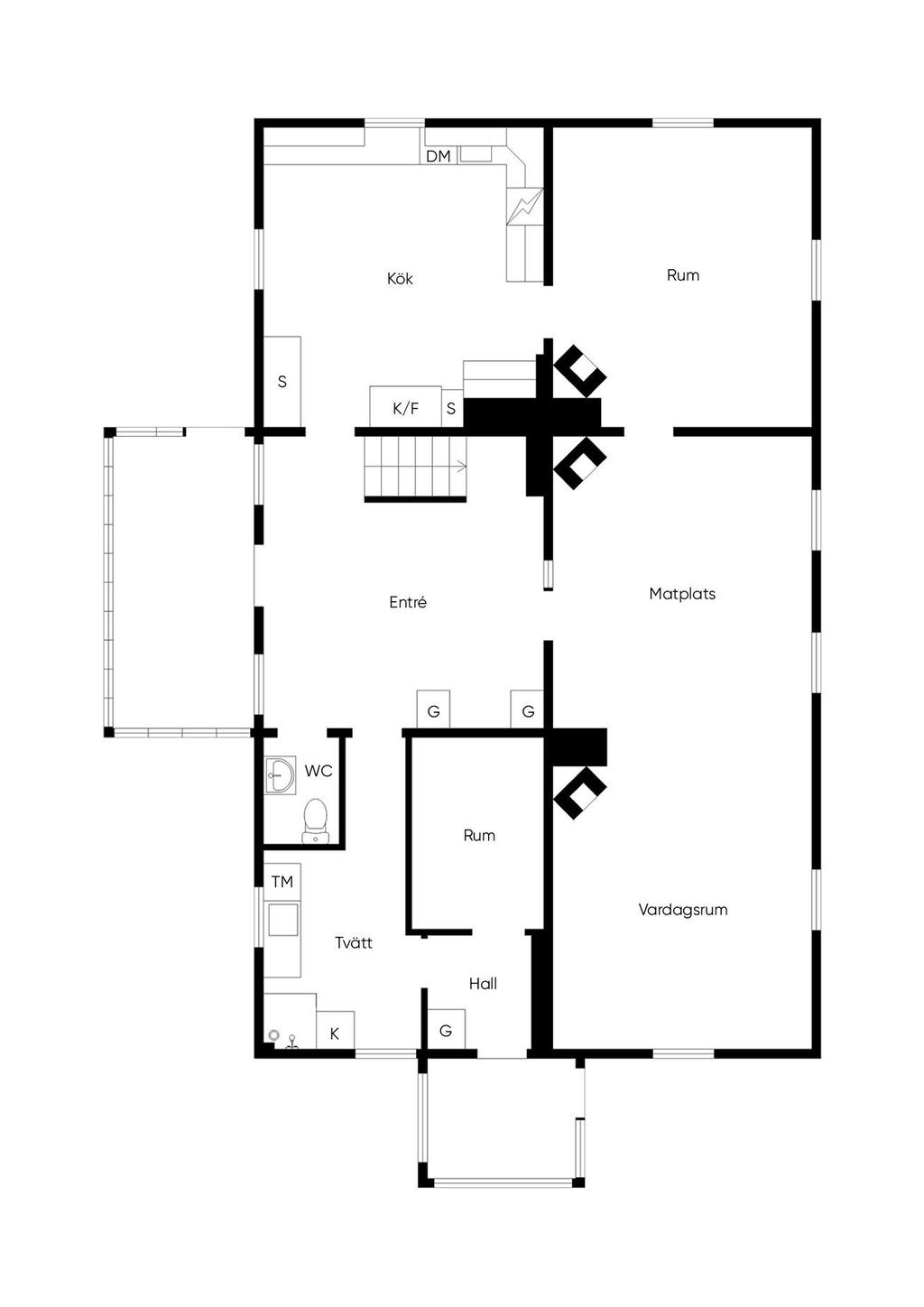 Planskiss Entrèplan