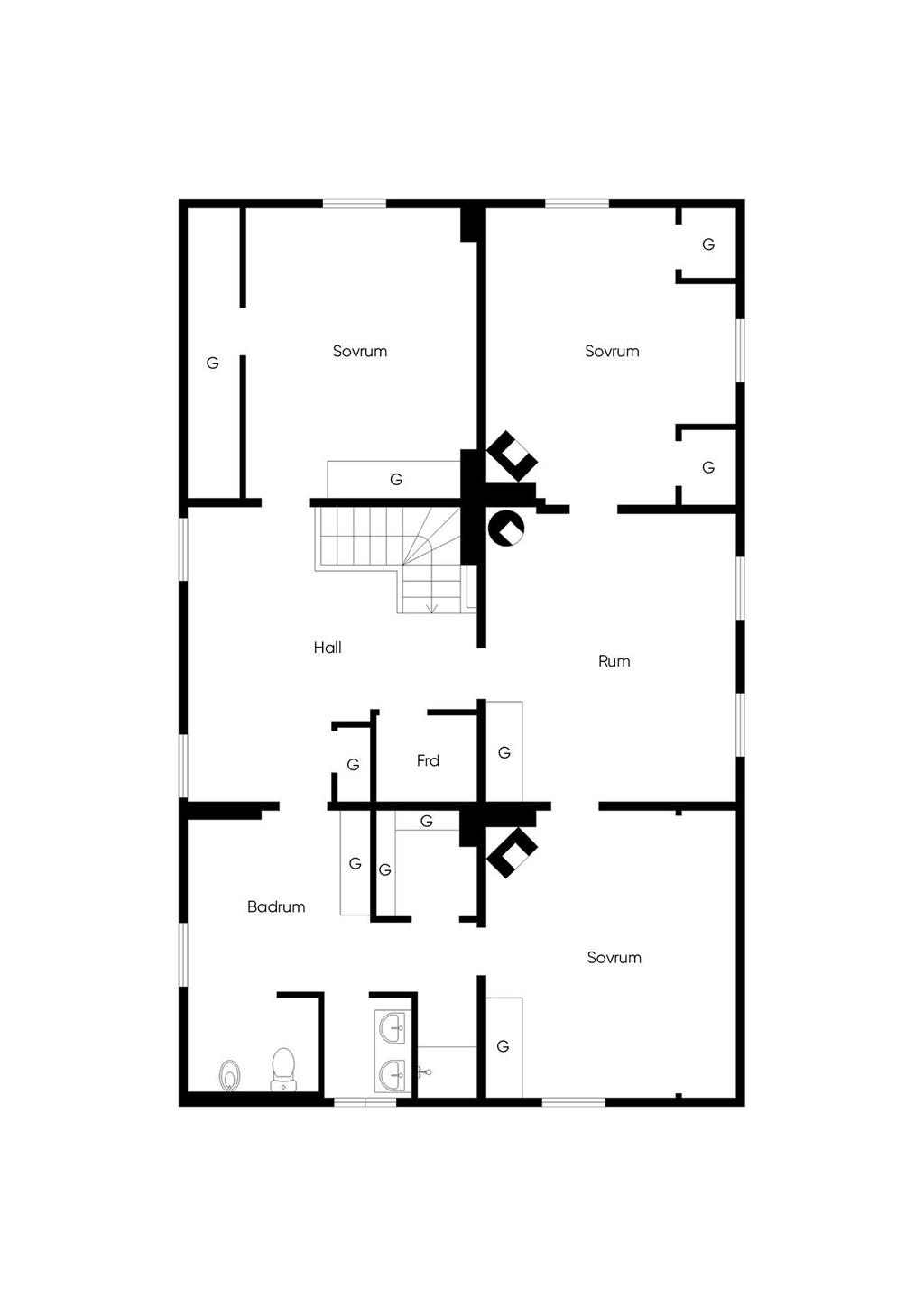 Planskiss övre plan 