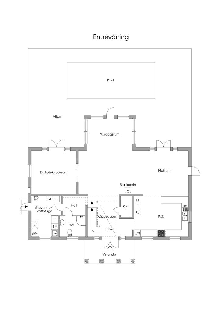 Planritning Entréplan