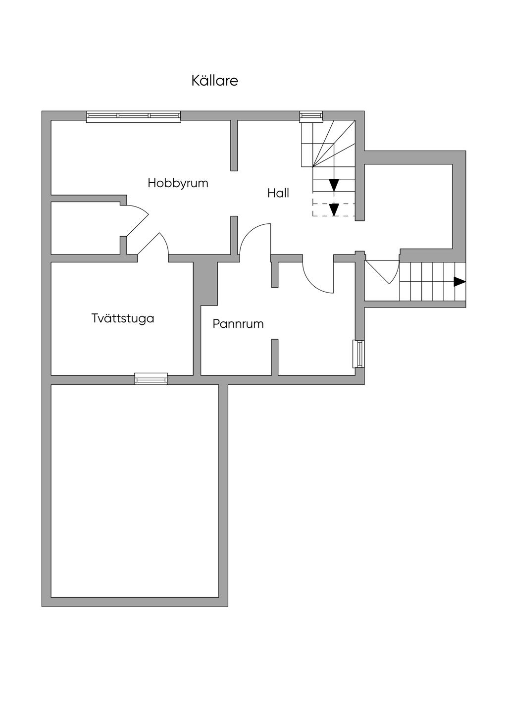 Planritning källarplan
