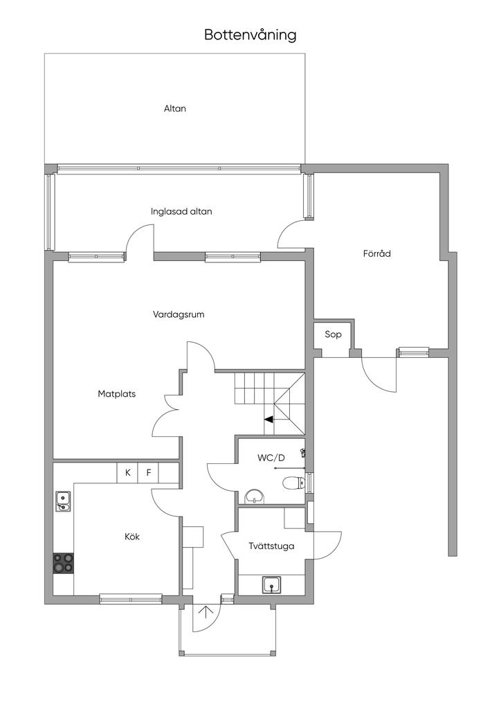 Planritning bottenplan