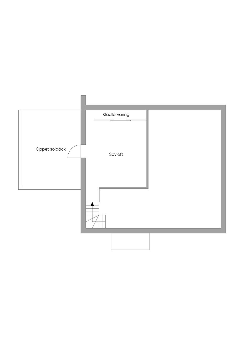 Planritning övre plan