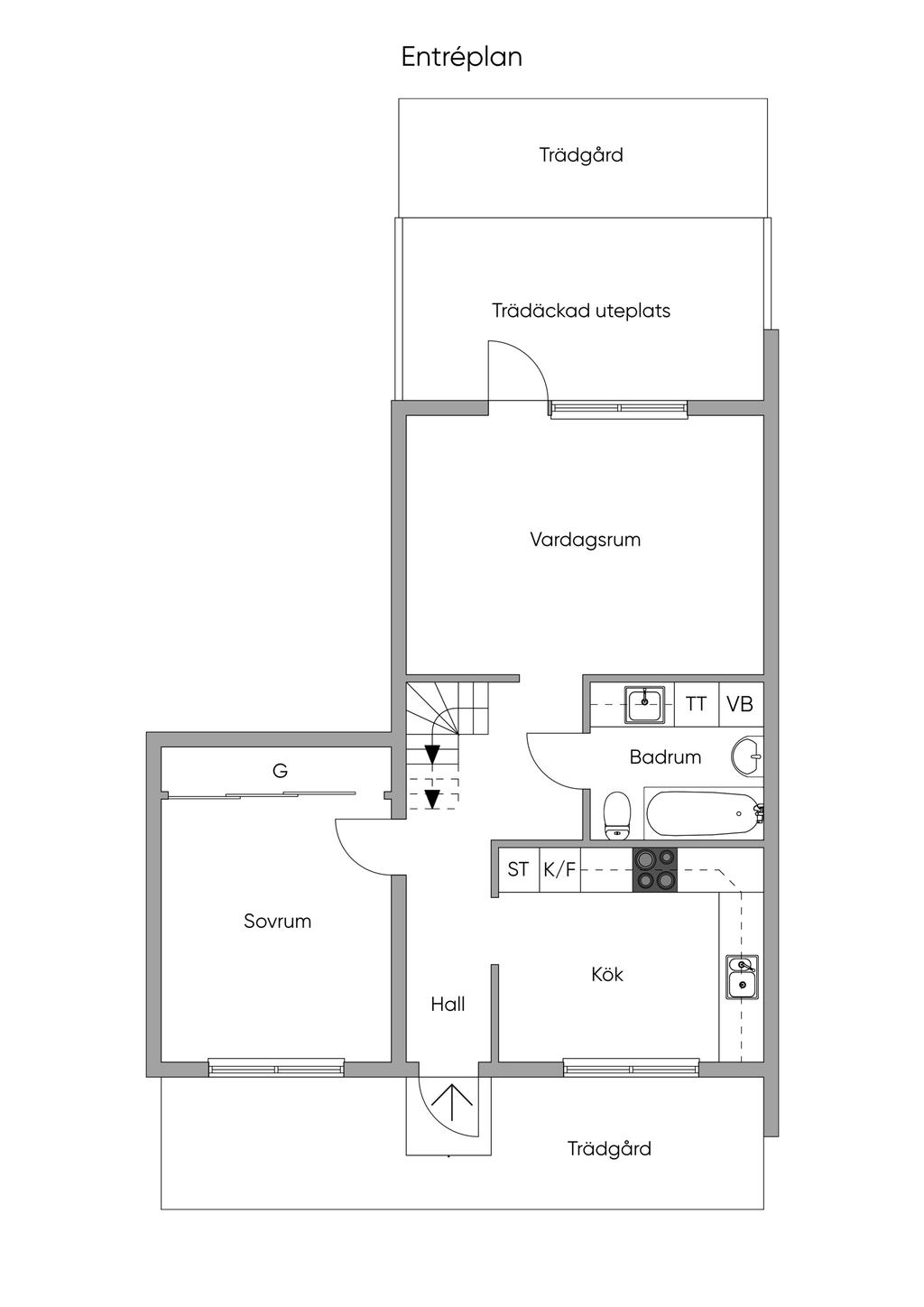 Planritning - Entréplan