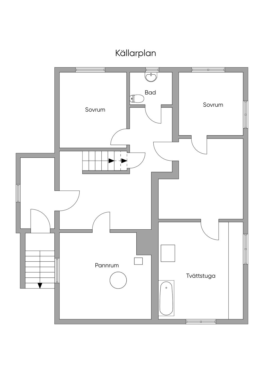 Planlösning Källarplan