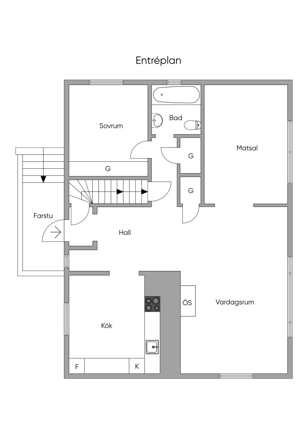 Planlösning Entréplan
