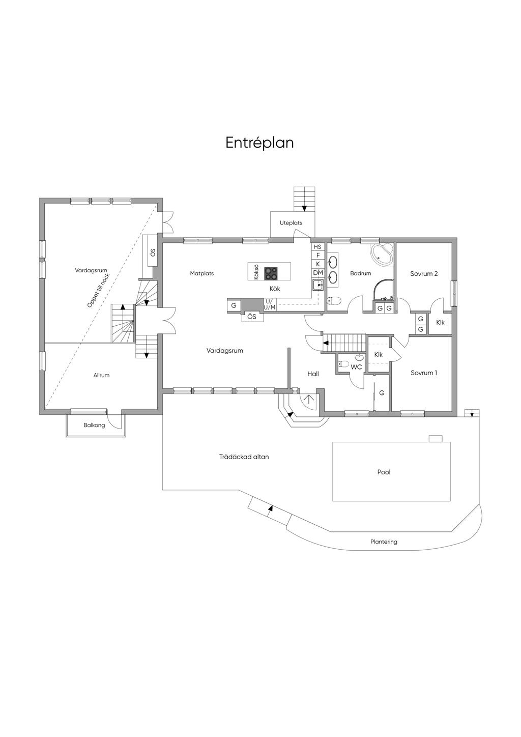 Planlösning - Entréplan