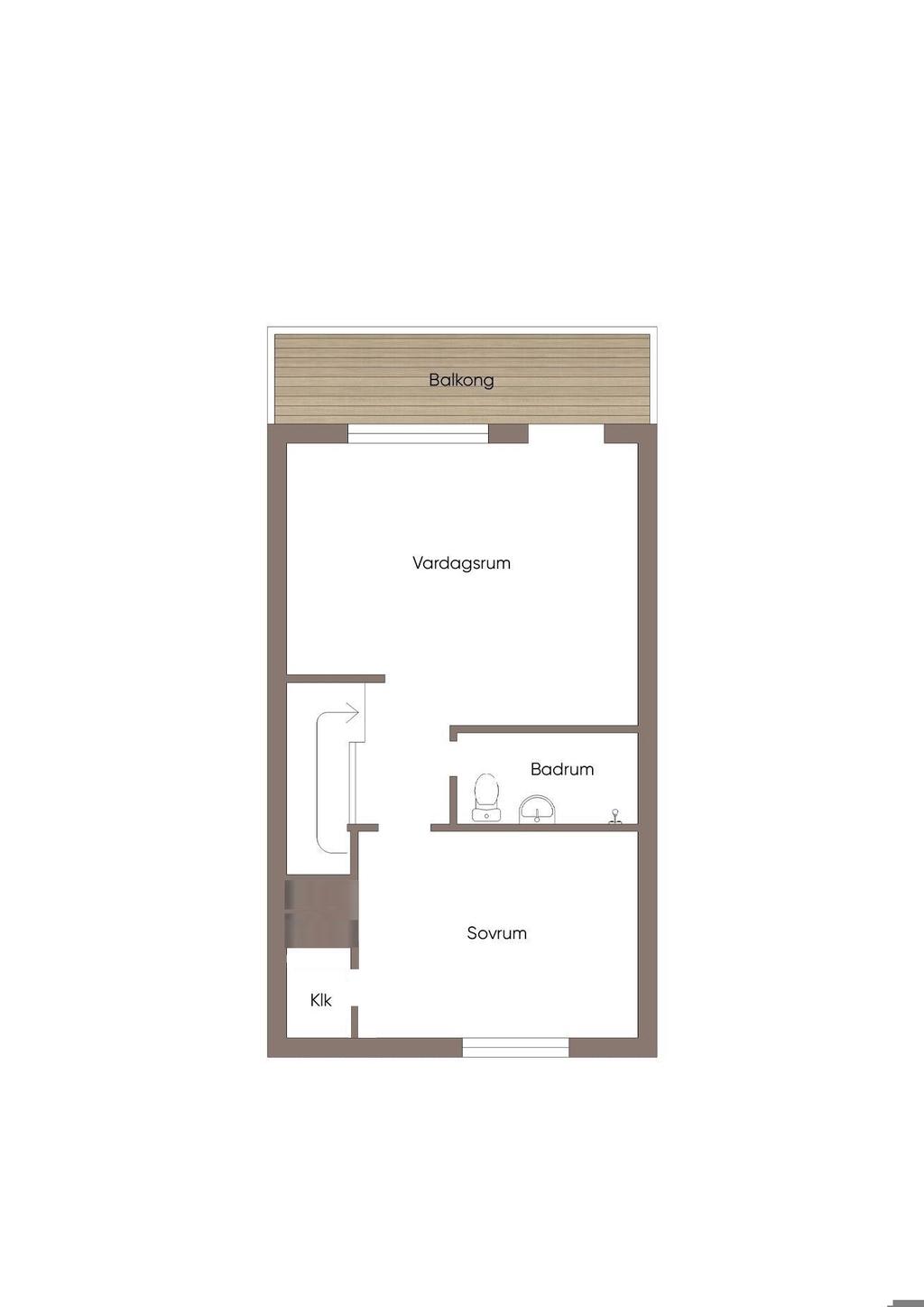 Planlösning - Övre plan