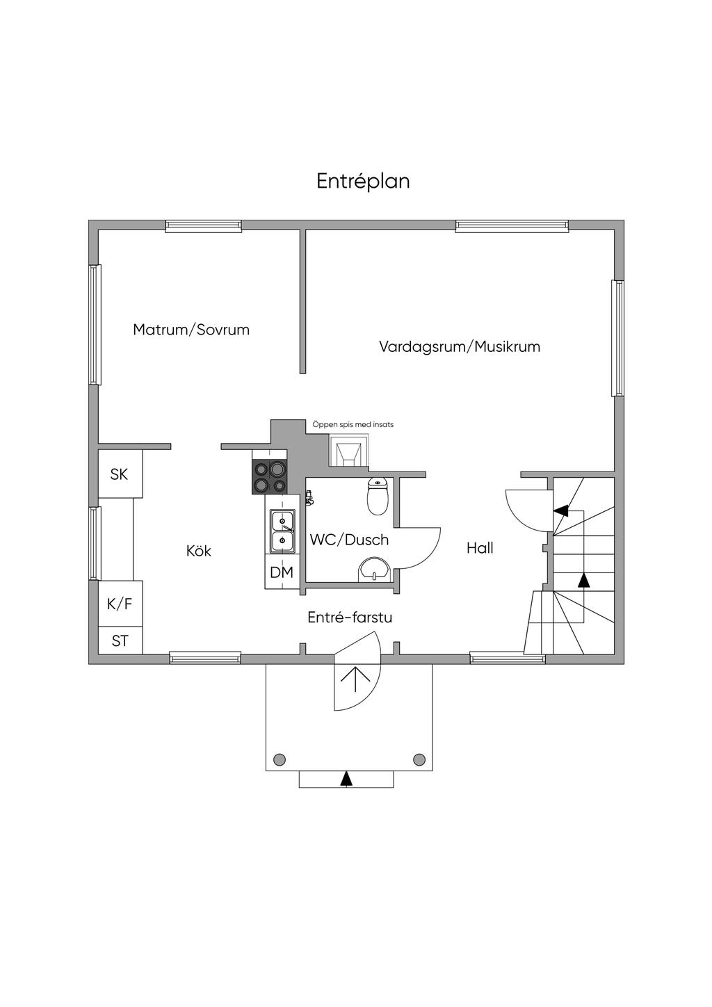 Planlösning Entréplan