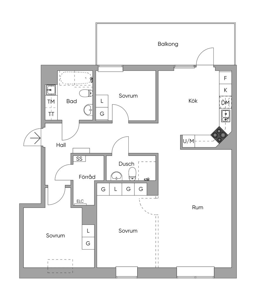 Planlösning 2-d