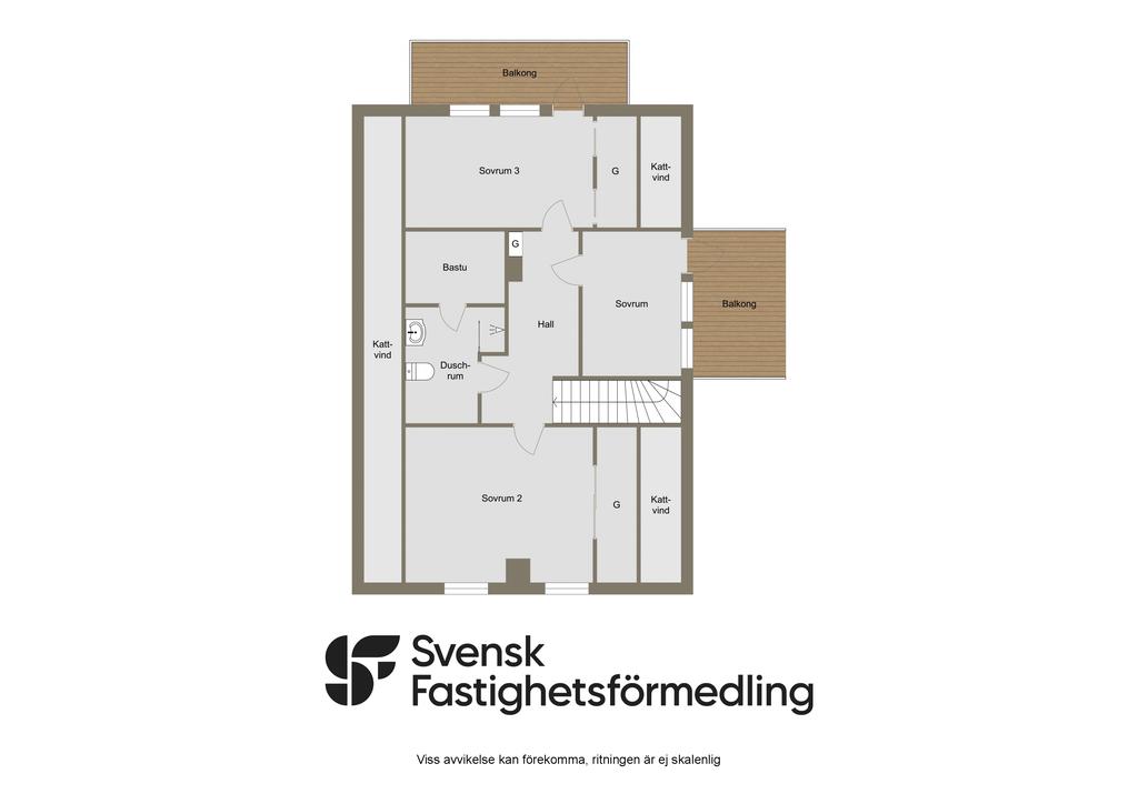 Planritning övervåning 2D