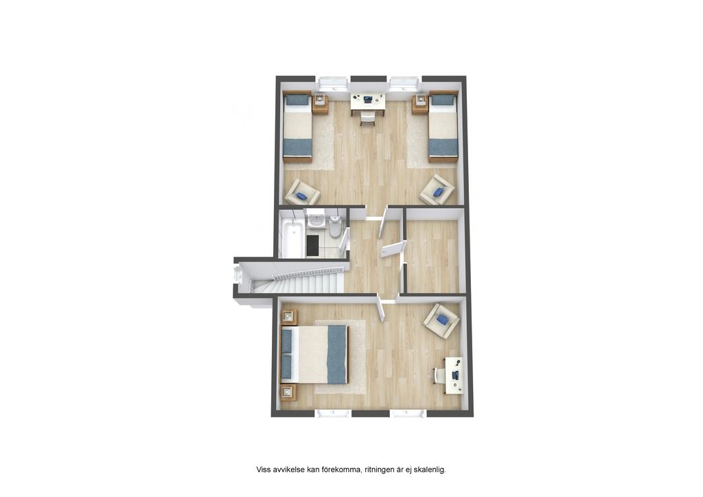 Planlösning övre plan