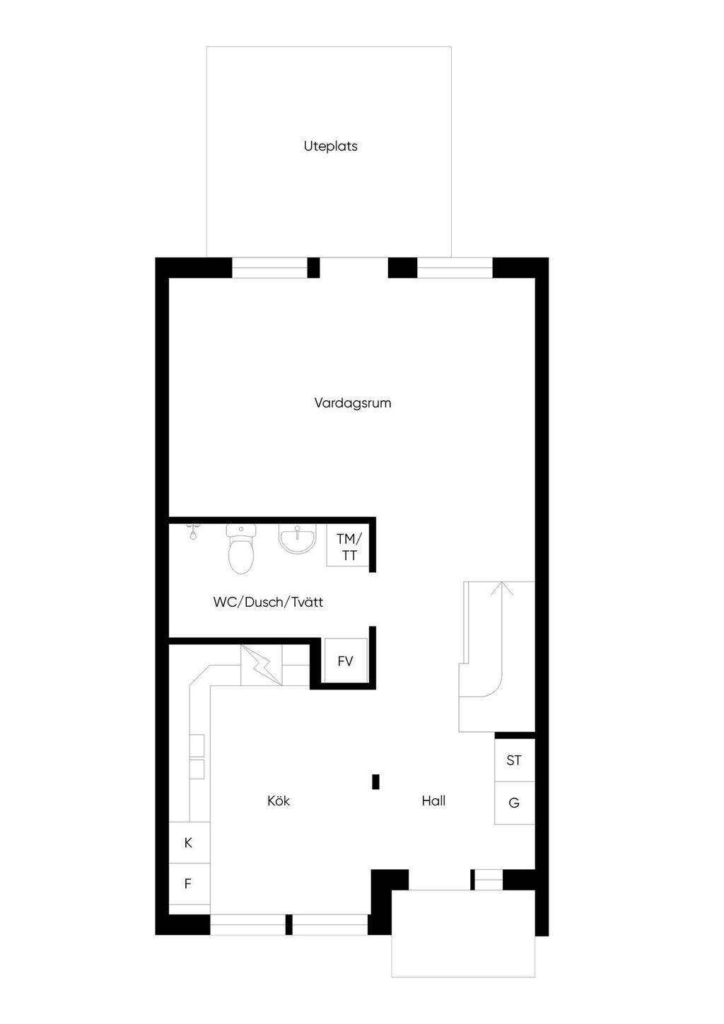 Planskiss bottenplan