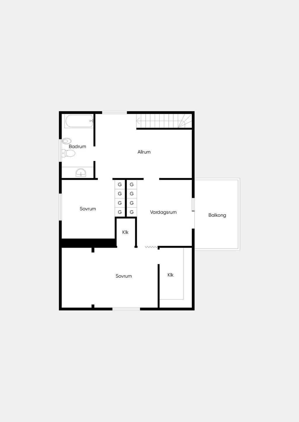 Övre plan.