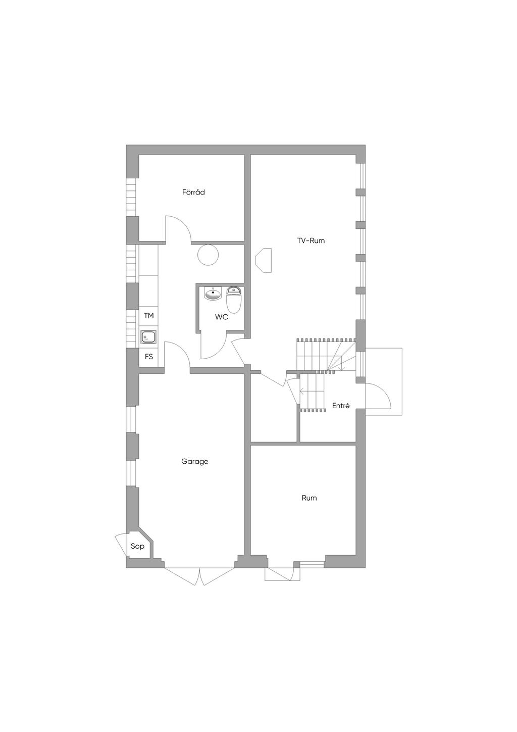 Alternativ planlösning (Ursprungsplanlösning)