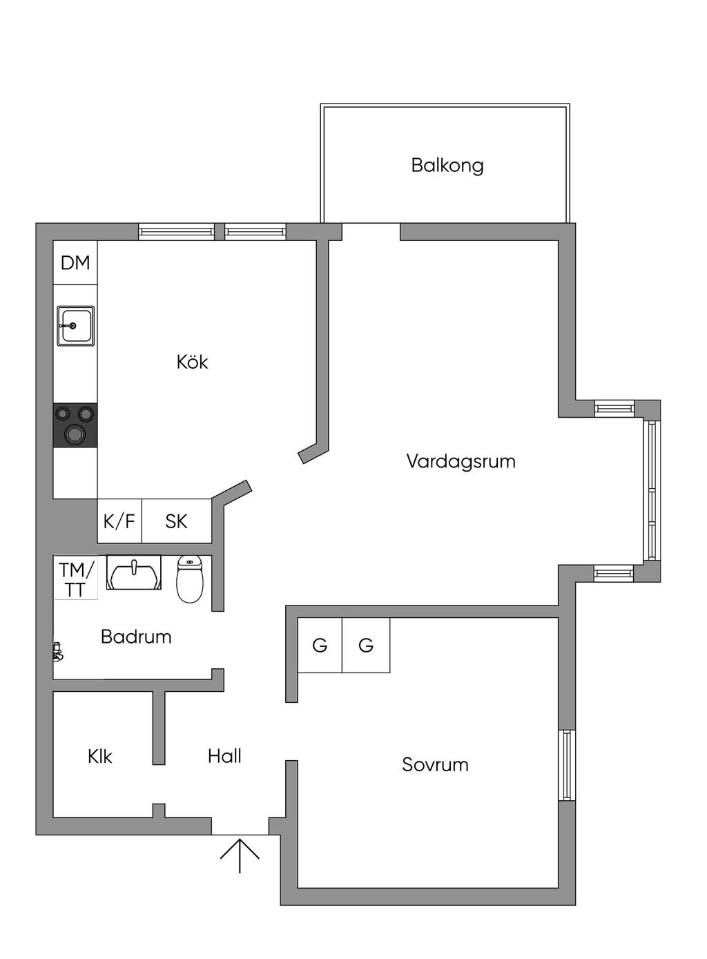 Nuvarande planlösning