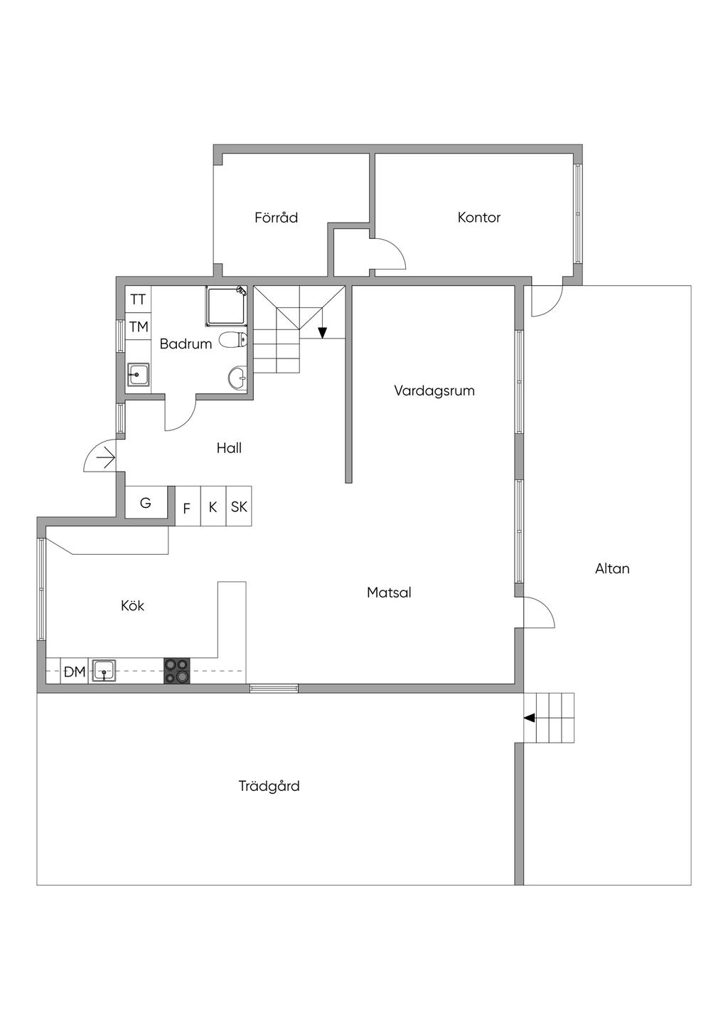 Planlösning Entréplan