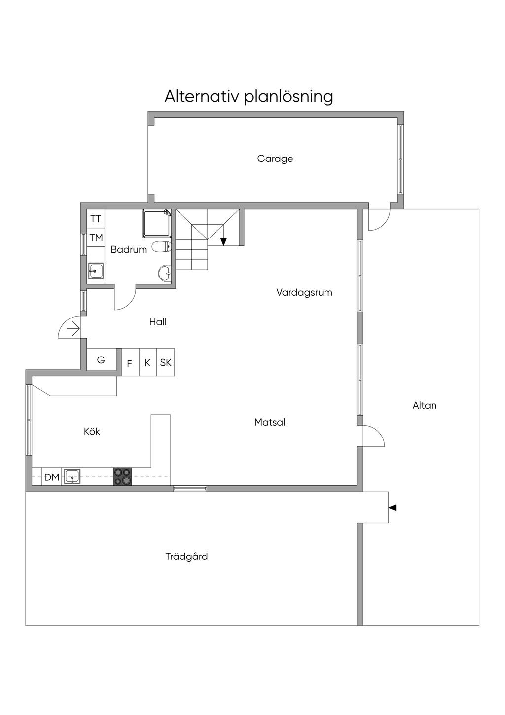 Alternativ planlösning