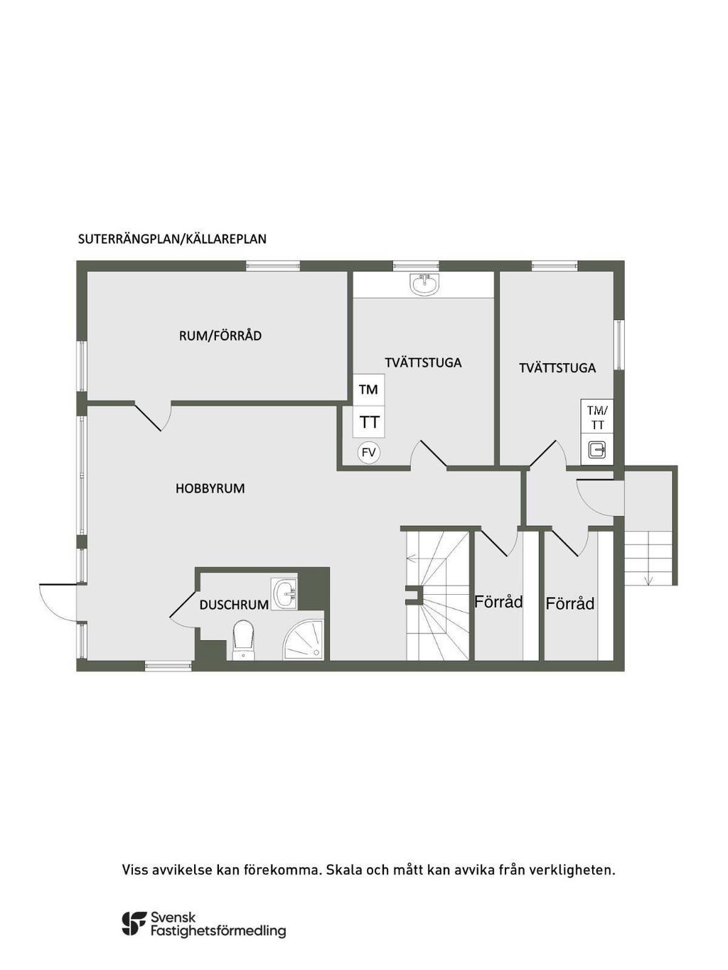 Planskiss Suterrängplan/källarplan