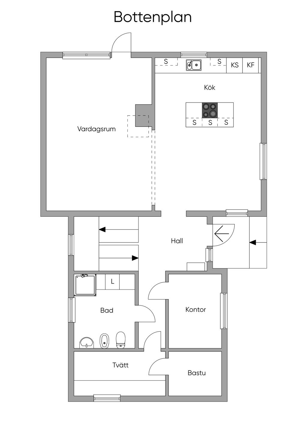 Planlösning entréplan