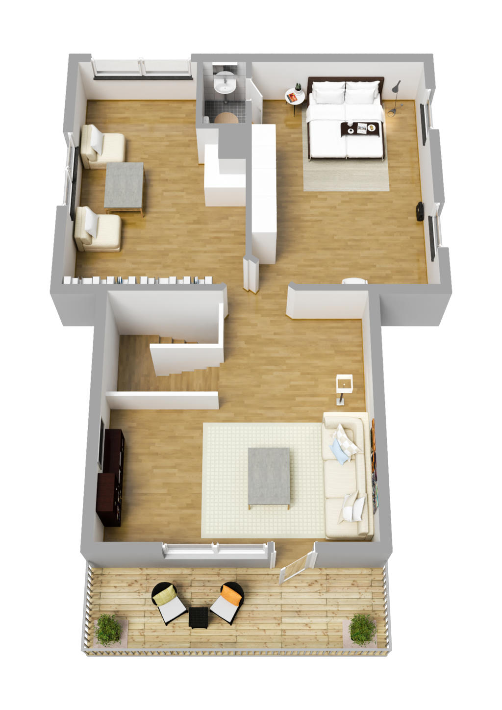 Planlösning övre plan